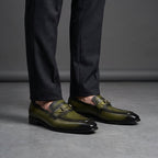 Soft Cowhide Slip-On Loafers