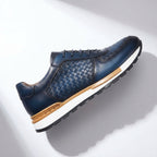 Polished Leather Comfort Sneakers