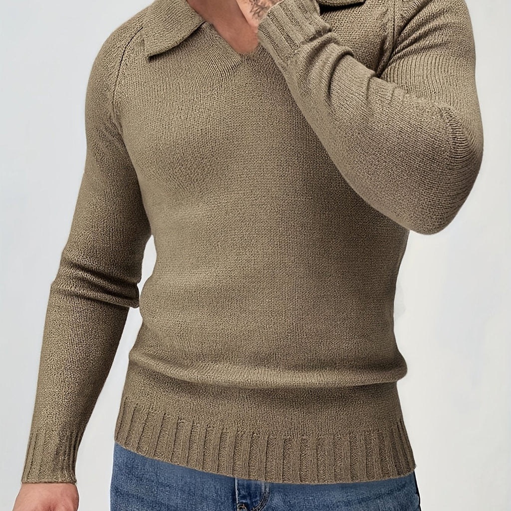 Chunky Knit Polo Jumper