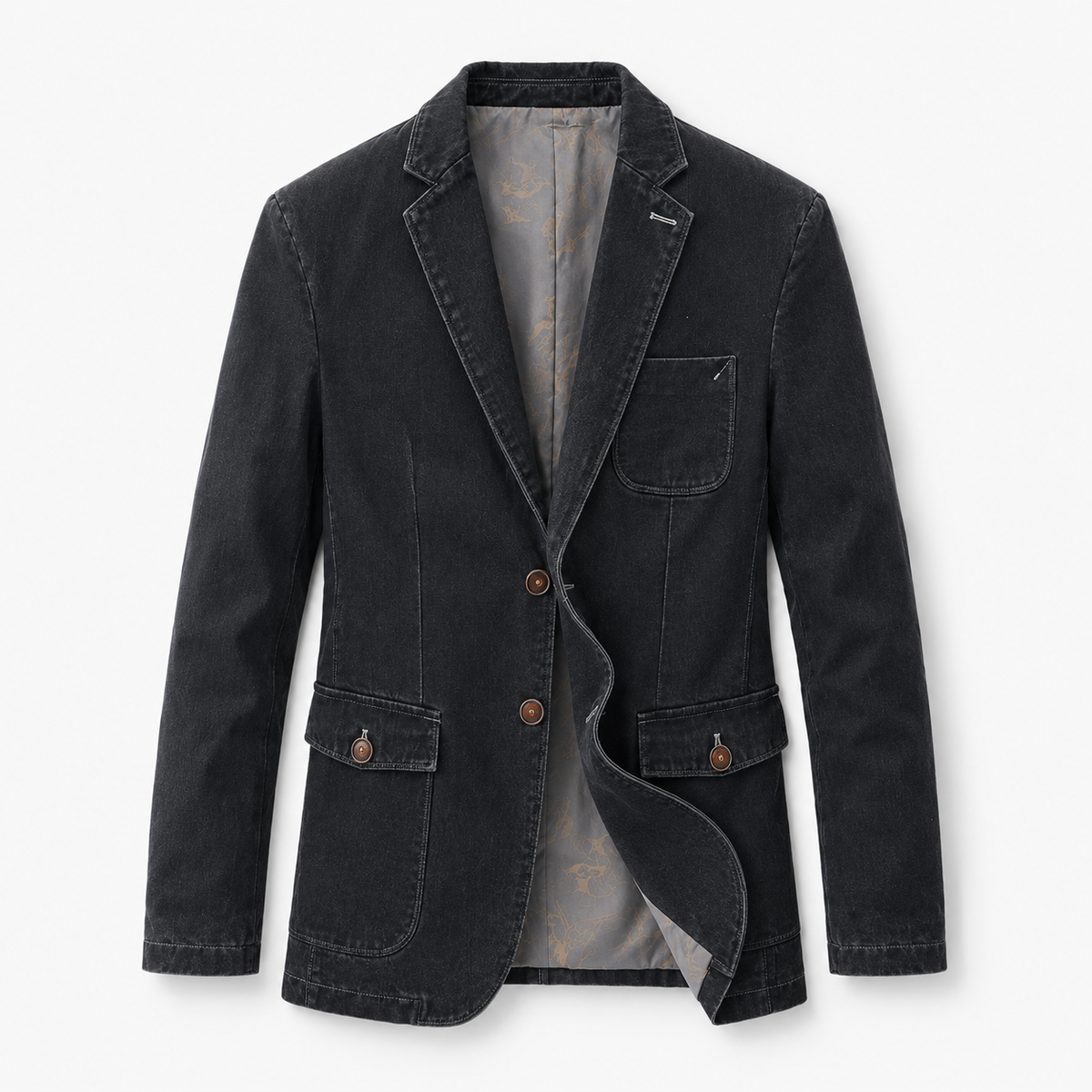 Tailored Denim Blazer