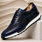 Panelled Leather Casual Sneakers