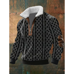Fleece Stand-Collar Sweater