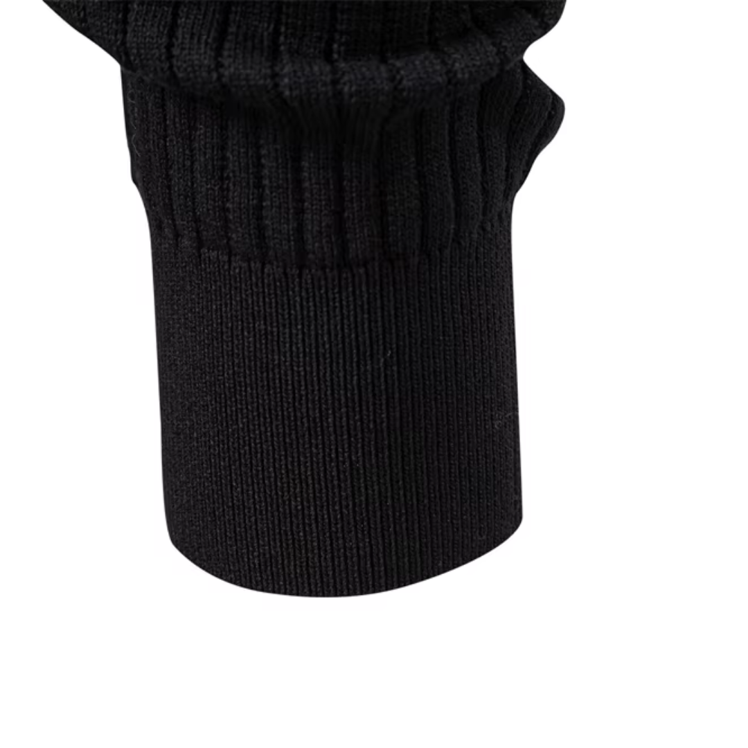Men's Ribbed Knit Henley Shirt