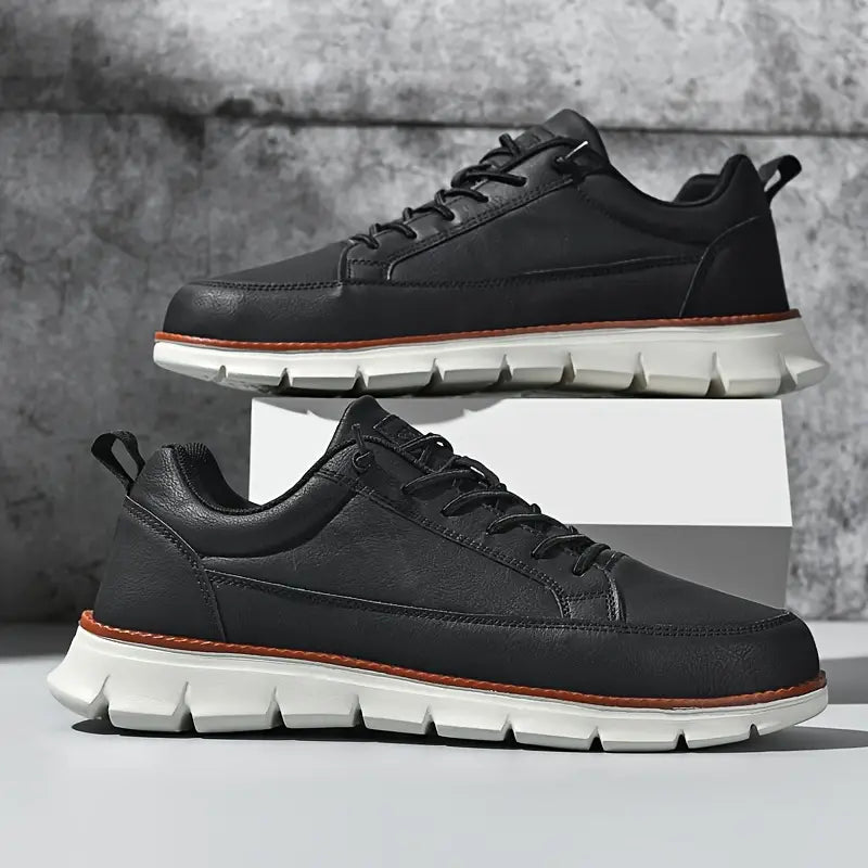Cushioned Italian Leather Sneakers