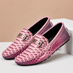 Embossed Leather Comfort Loafer