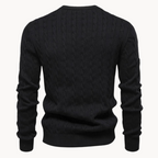 Soft Cotton Cable Knit Crew Jumper