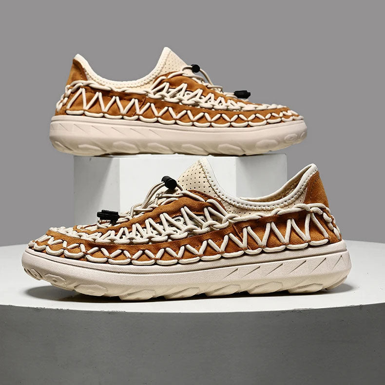 Woven Nylon Comfort Sandals