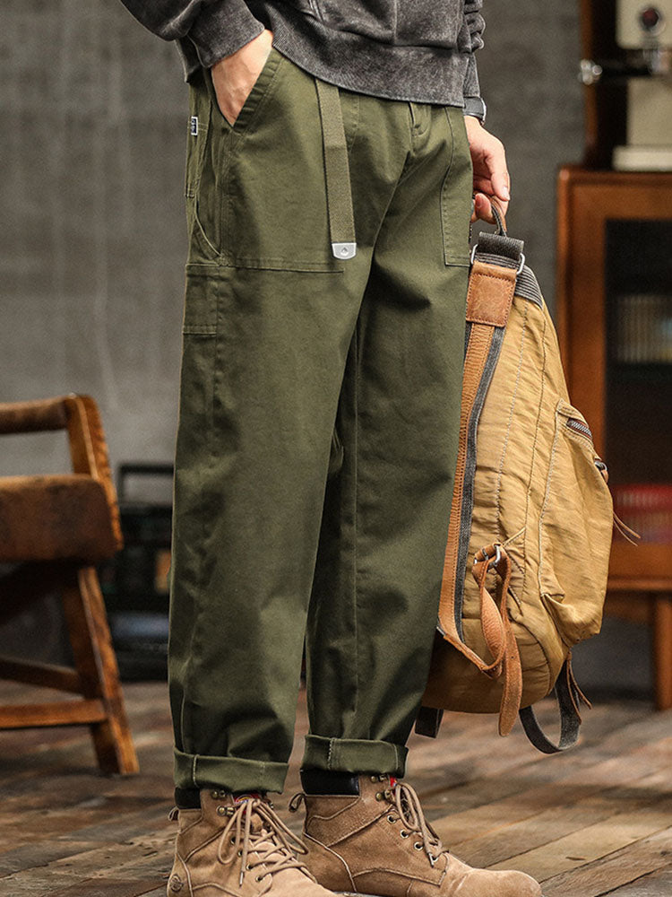 Cotton Utility Cargo Trousers