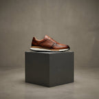 Polished Leather Comfort Sneakers