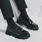Tassel Loafers on Platform Sole
