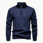 Cable Front Quarter-Zip Jumper