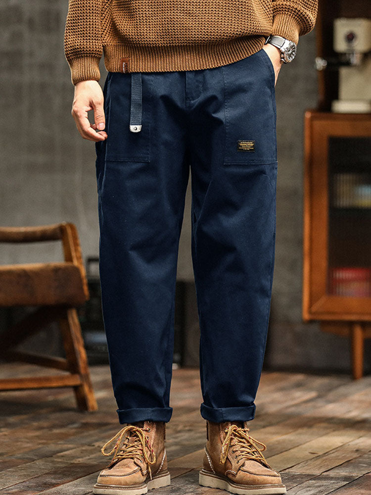 Cotton Utility Cargo Trousers