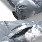 Cloud-Pattern Two-Tone Puffer