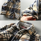 Plaid Sherpa-Lined Outdoor Jacket