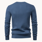 Men's Ribbed Knit Henley Shirt