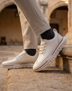 Woven Leather Dress Sneakers