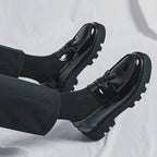 Tassel Loafers on Platform Sole