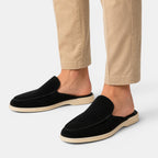 Slip-On Suede Mules - Secranzo