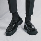 Tassel Loafers on Platform Sole