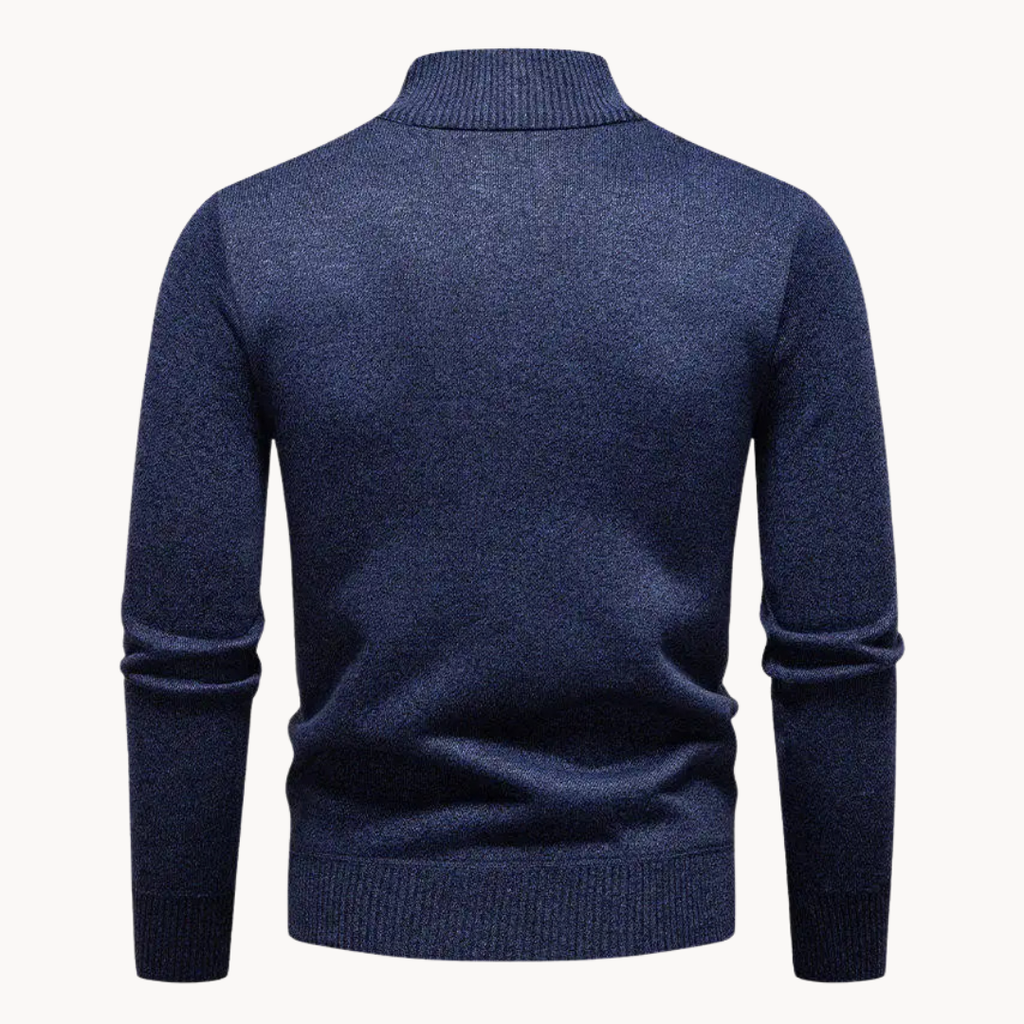 Cable Front Quarter-Zip Jumper