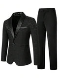 Jacquard Shawl Collar Suit