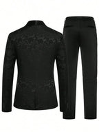 Jacquard Shawl Collar Suit