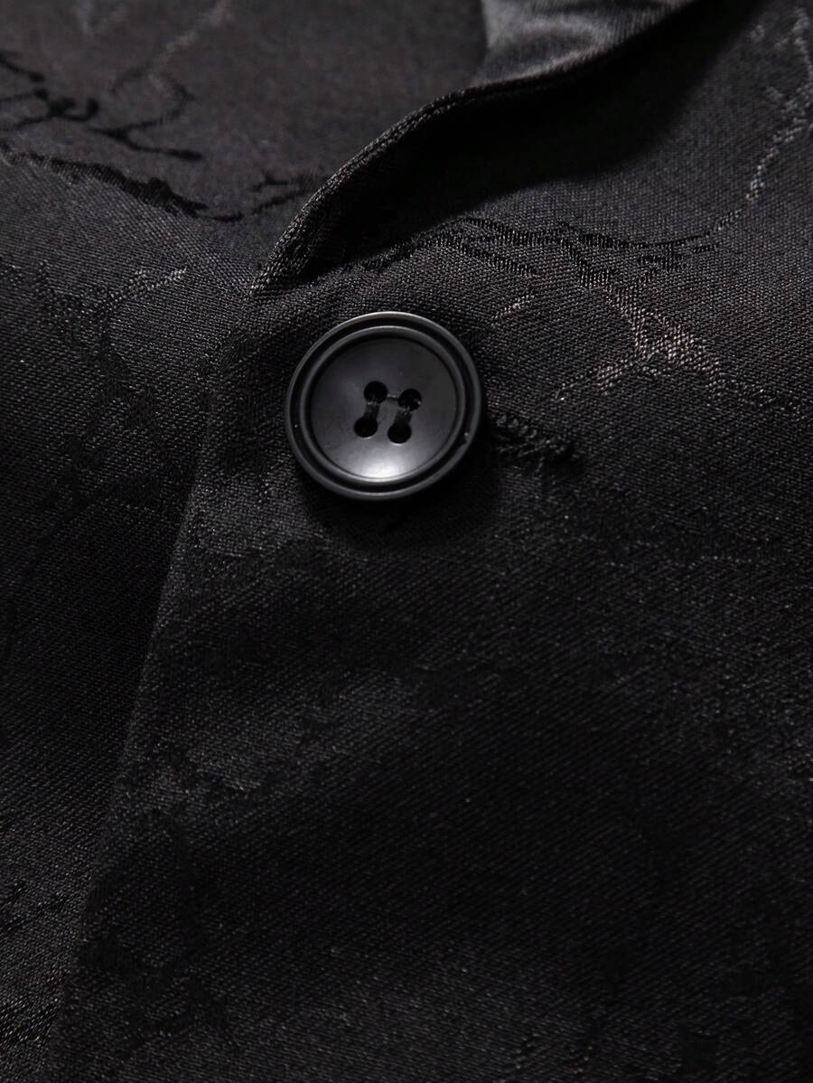 Jacquard Shawl Collar Suit