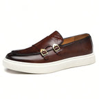 Men's British Style Breathable Microfiber Leather Loafers