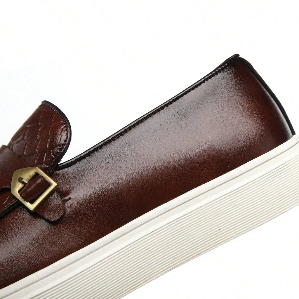 Men's British Style Breathable Microfiber Leather Loafers