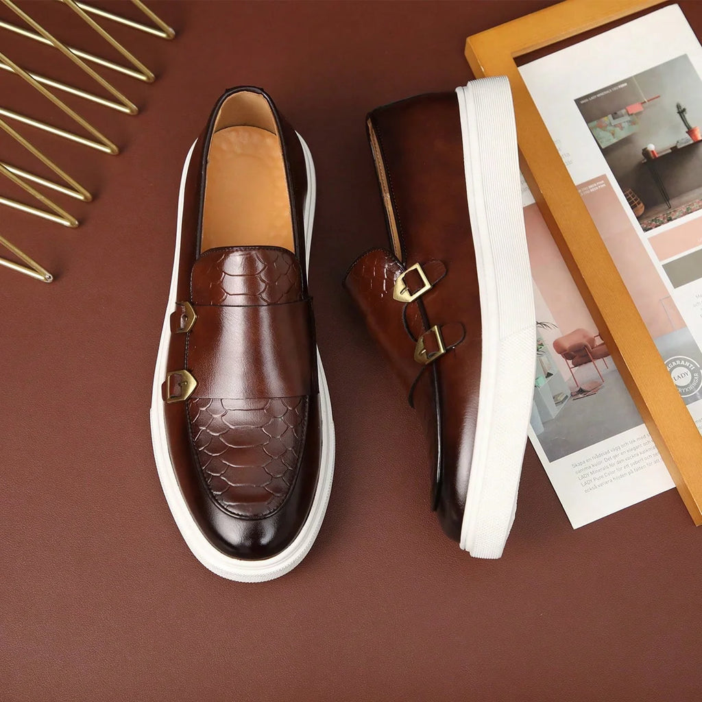 Men's British Style Breathable Microfiber Leather Loafers