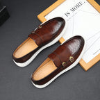 Men's British Style Breathable Microfiber Leather Loafers