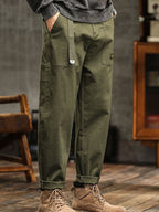 Cotton Utility Cargo Trousers
