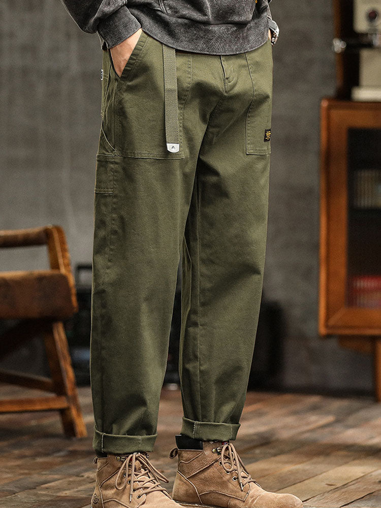 Cotton Utility Cargo Trousers