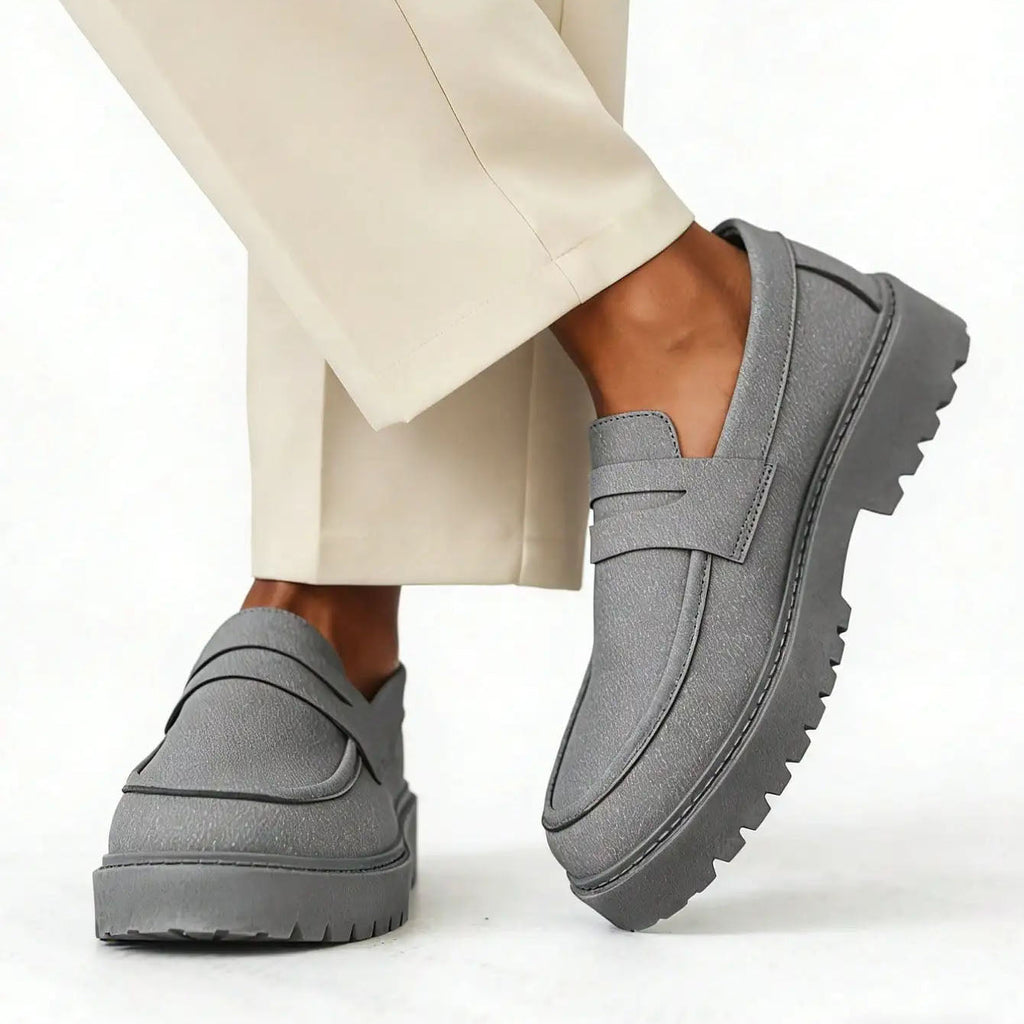 Men's Platform Sole Slip-On Loafers