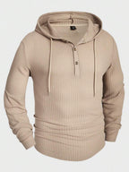 Waffle Knit Hooded Top
