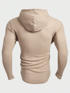 Waffle Knit Hooded Top