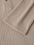 Waffle Knit Hooded Top