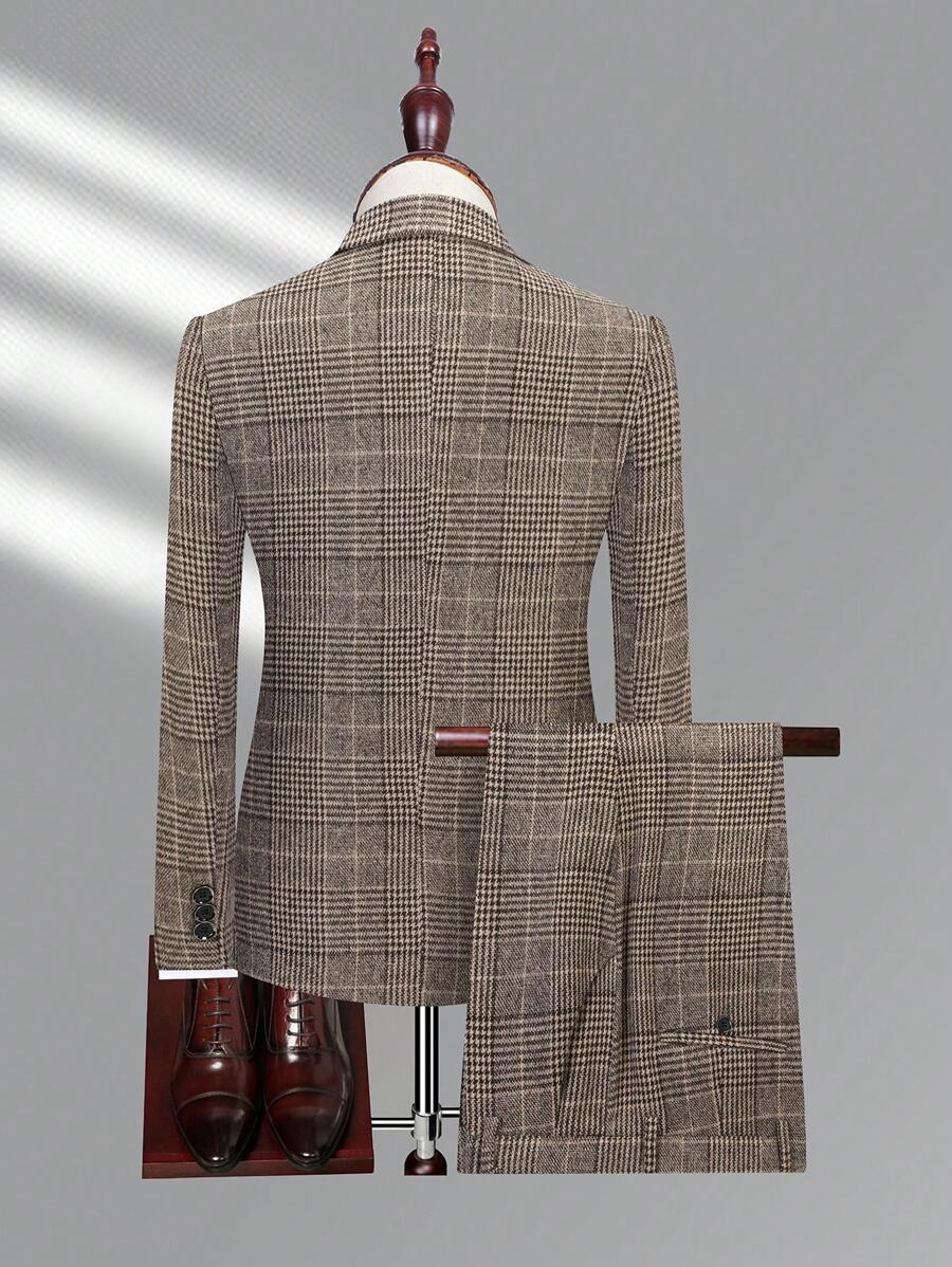 Checked Two-Piece Suit