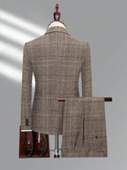 Checked Two-Piece Suit