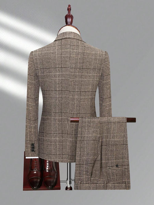 Checked Two-Piece Suit