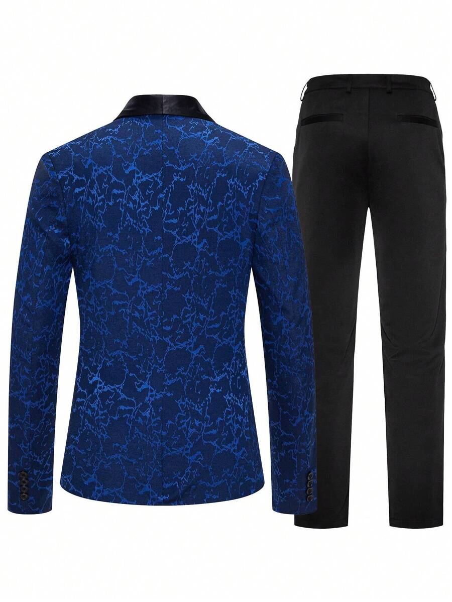 Jacquard Shawl Collar Suit