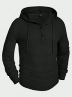 Waffle Knit Hooded Top