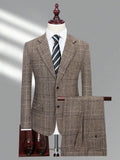 Checked Two-Piece Suit