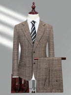 Checked Two-Piece Suit