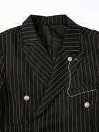 Striped Double-Breasted Suit