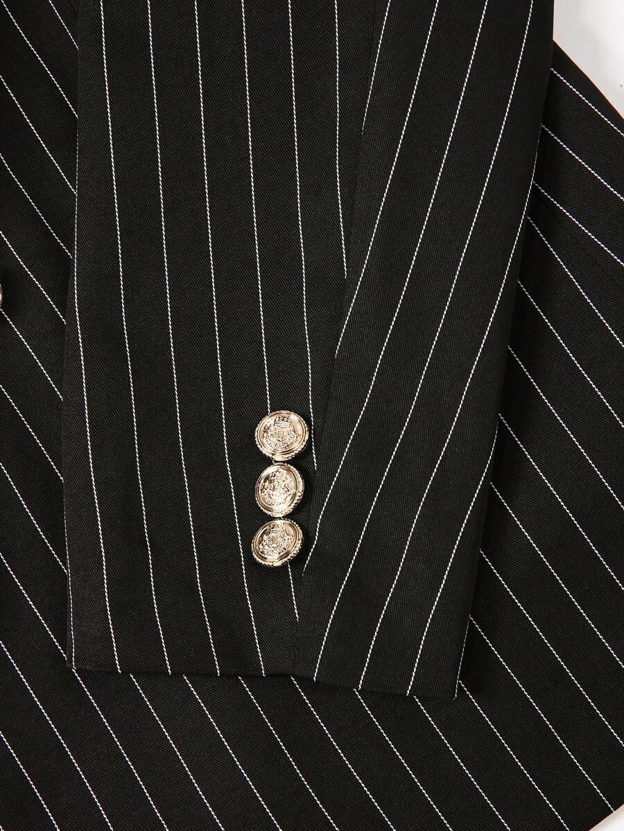 Striped Double-Breasted Suit