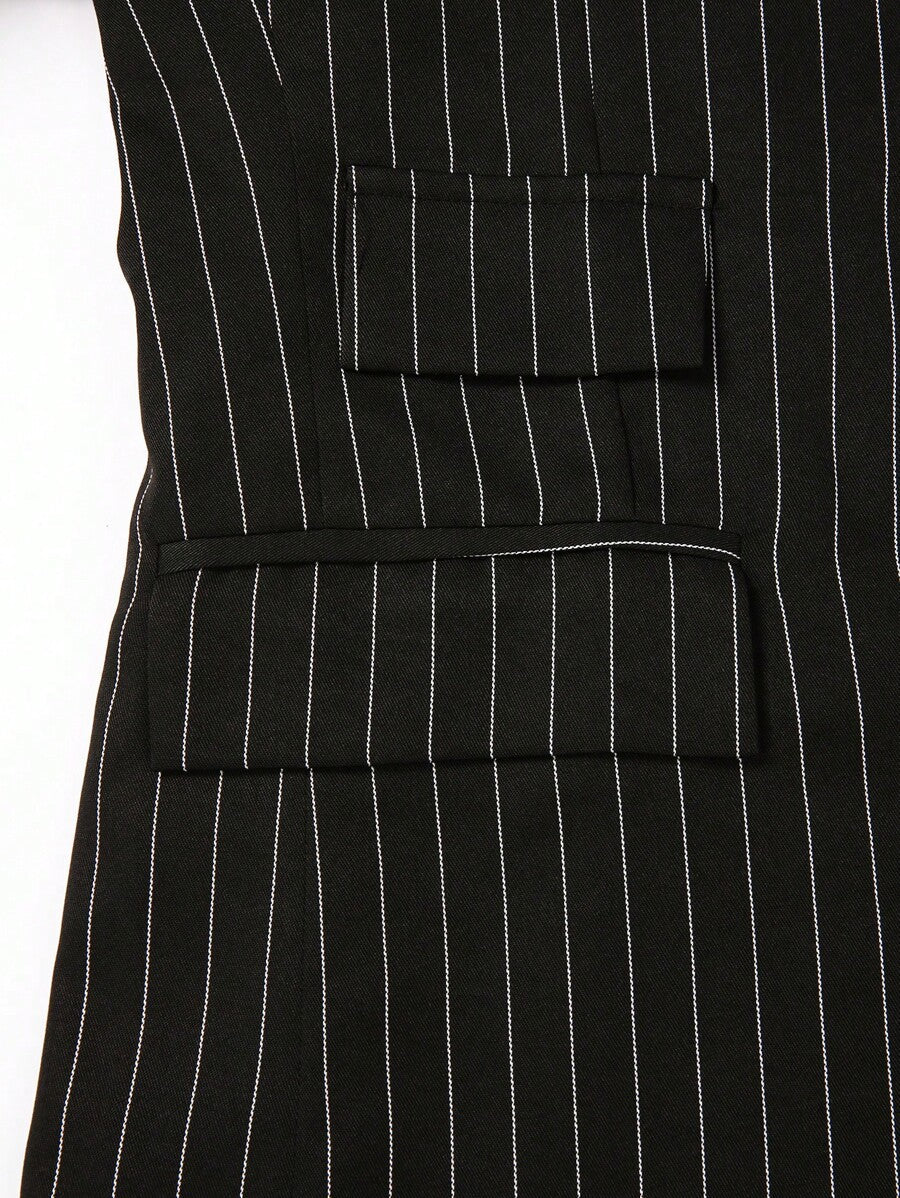 Striped Double-Breasted Suit