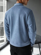 Plain Zip Collar Jacket