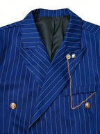 Striped Double-Breasted Suit