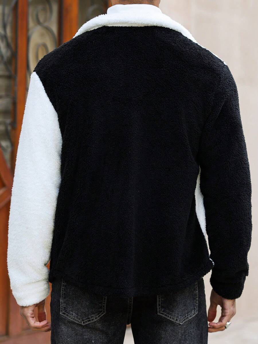 Teddy Fleece Button Jacket